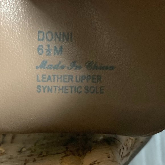 Donald J. Pliner Donni Cork Wedge Sandals 6.5 - Picture 4 of 10